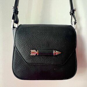 Mackage Novaki Arrow Pebbled Leather Crossbody Purse